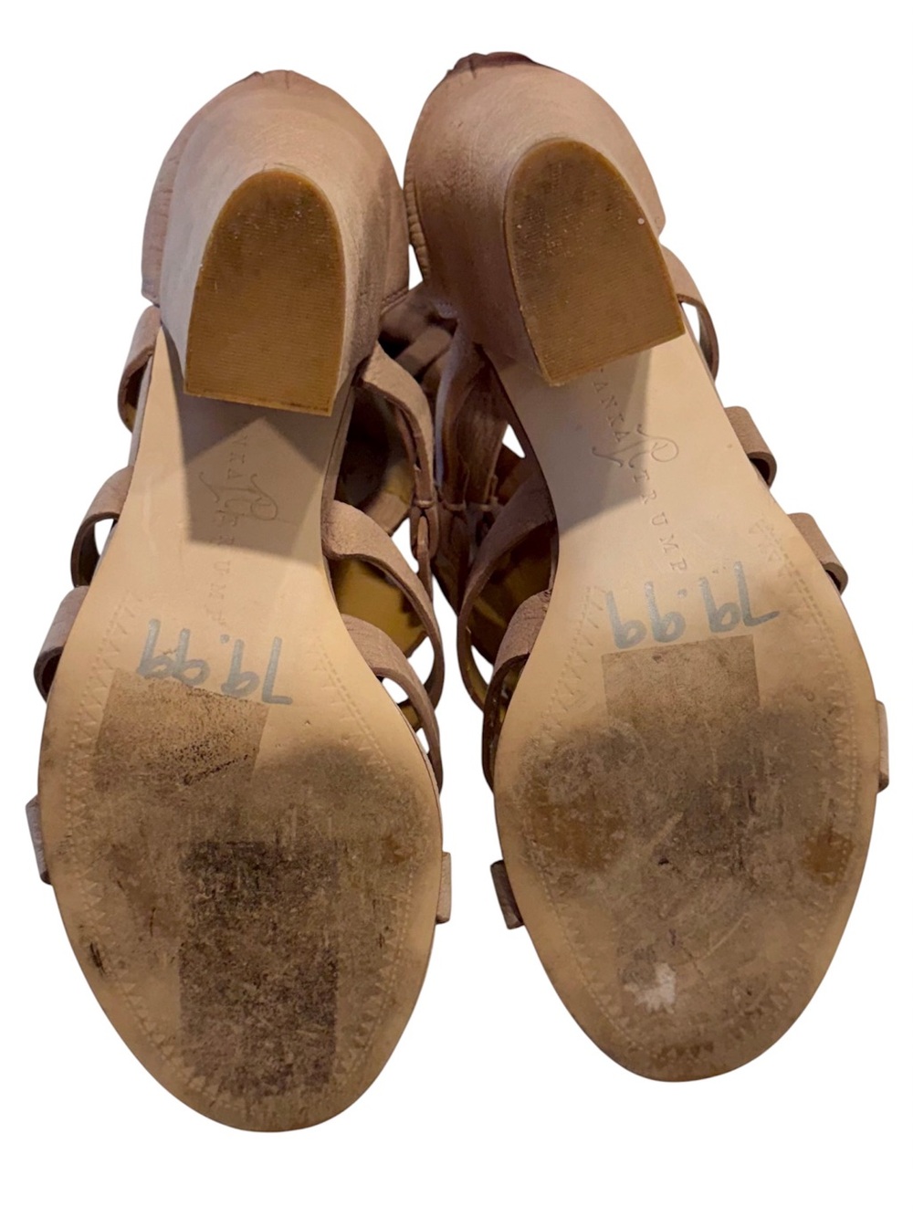 Ivanka Trump Tan Gladiator Strappy Women’s Heel Sandals - Size: 6.5 - Picture 4 of 5